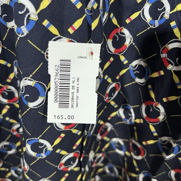 Maus & Hoffman Nautical Buoy Boating Short Sleeve Button Up Shirt Men's XL NWT! - Picture 3 of 5